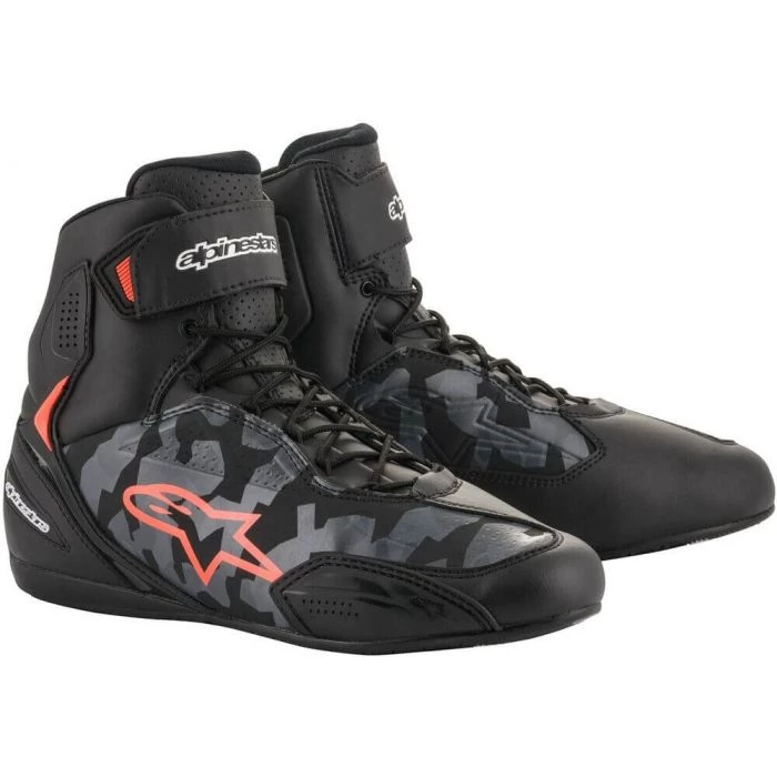 Alpinestars Faster-3 Shoes Camo 9003 Color Shoes Black/Gray/Camo/Red/Fluo 9003 1 Alpinestars Faster-3 Shoes Camo 9003 Color Shoes Black/Gray/Camo/Red/Fluo 9003