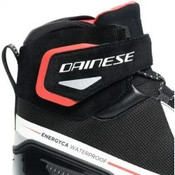 Dainese Energyca D-WP Shoes Black/White/Lava Red A66 Color Shoes Black/White/Lava Red A66 -Motorcycle boots Sales dainese energyca d wp shoes black white lava red a66 4