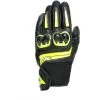 Dainese Mig 3 Unisex Leather Gloves Fluo 620 Color Gloves Black/Fluo-Yellow 620