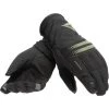 Dainese Plaza 3 D-Dry Lady Gloves Bronze Green O57 Color Gloves Black/Bronze Green O57