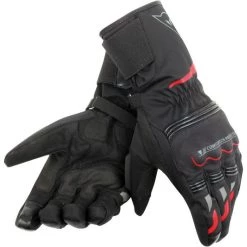 Dainese Tempest D-Dry Long Gloves Red R08 Color Black/Red R08
