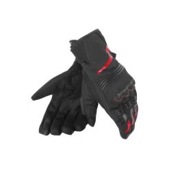 Dainese Tempest D-Dry Short Gloves Red R08 Color Gloves Black/Red R08