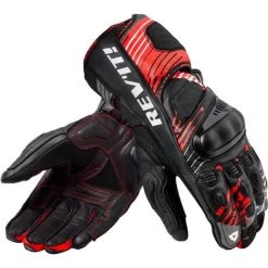 REV'IT Apex Gloves Neon Red/Black Color Gloves Neon Red/Black