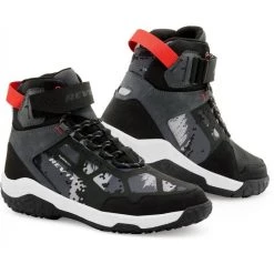 REV'IT Descent H2O Shoes Black/Red Color Shoes Black/Red