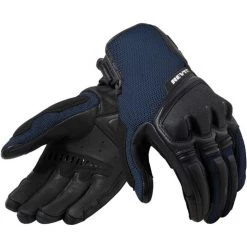 REV'IT Duty Gloves Black/Blue Color Gloves Black/Blue