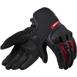 REV'IT Duty Gloves Black/Red Color Gloves Black/Red
